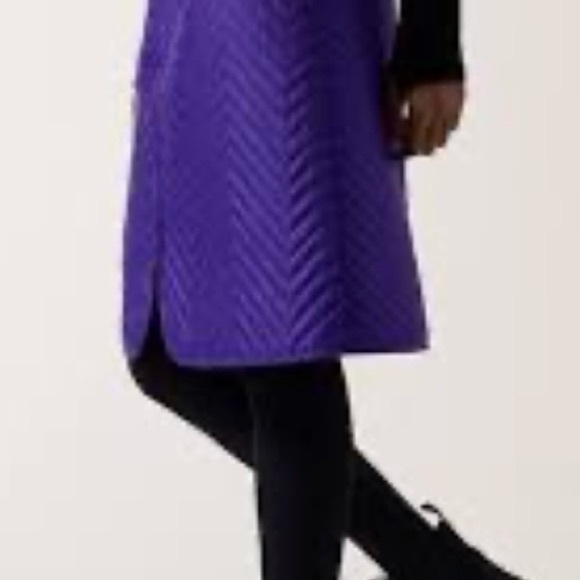 Athleta Vibrant Purple Quilted Midi Skirt - Picture 2 of 7